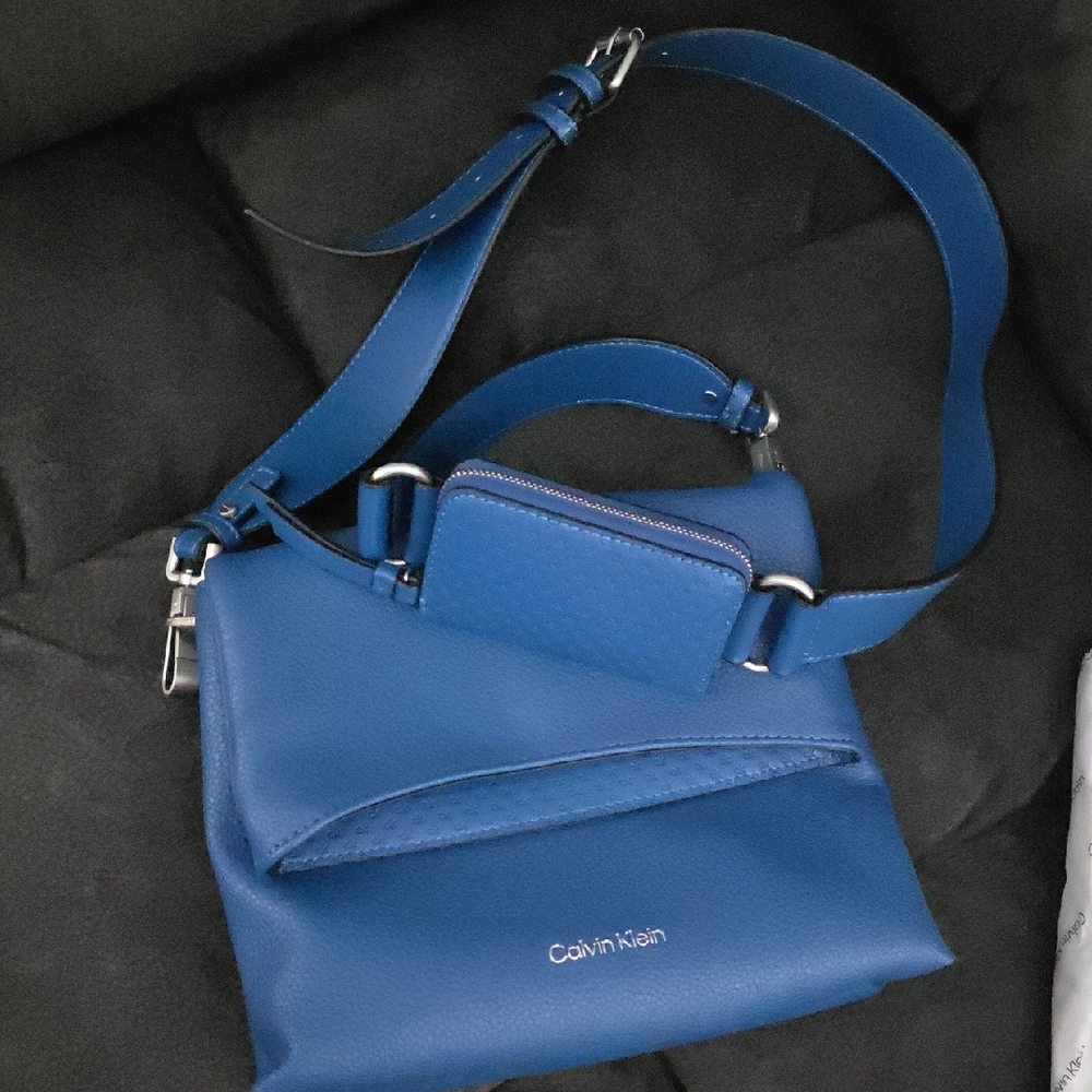 Calvin Klein Vibrant Blue Crossbody Bag